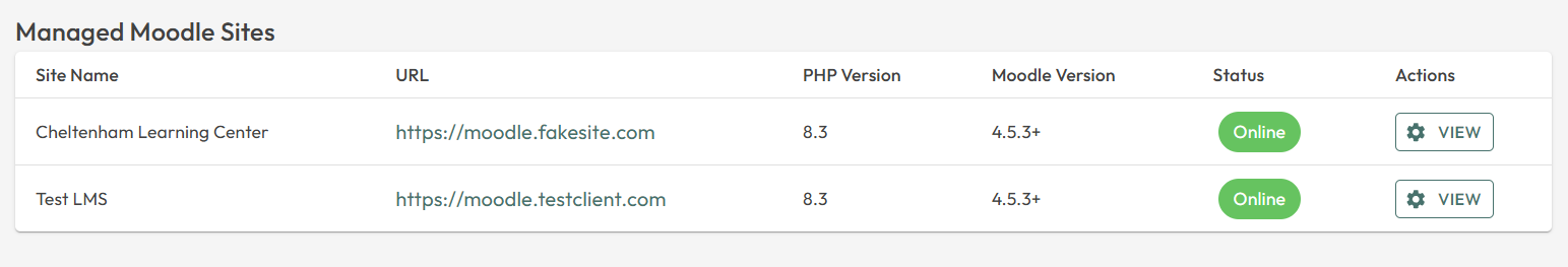 Managed Moodle Sites